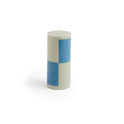 Column stearinlys, Small - Grå/blå